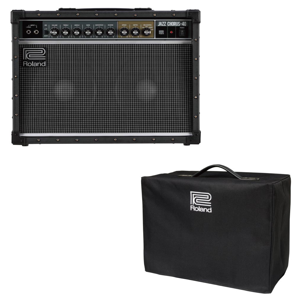ROLAND JC-40 ギターアンプ 純正アンプカバー付き 2点セット