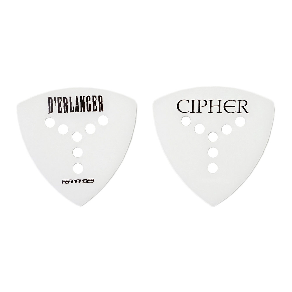 FERNANDES P-100 White D’ERLANGER CIPHER ギターピック 1.0mm×10枚