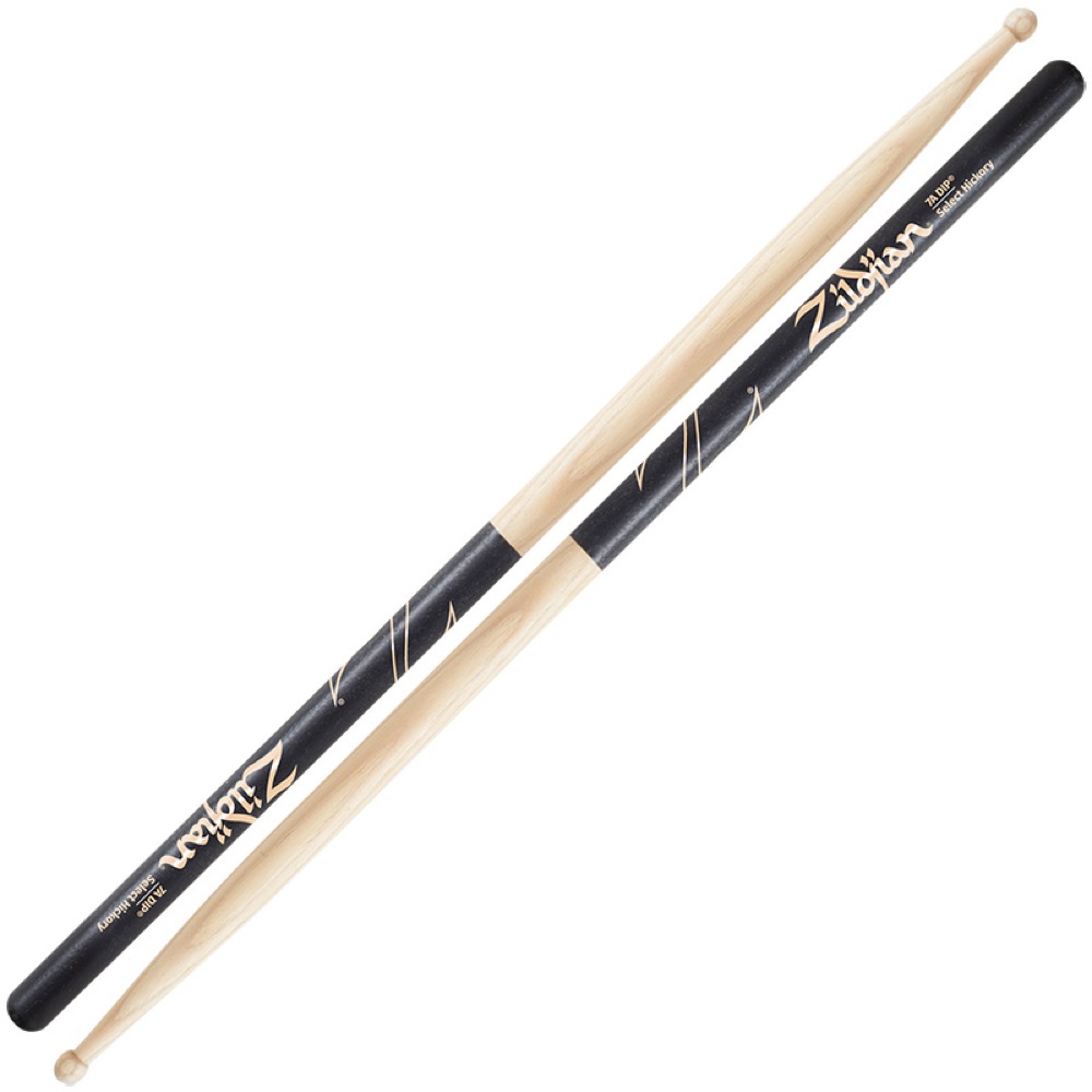ZILDJIAN LAZLZ7AD Hickory Series 7A WOOD BLACK DIP ドラムスティック×3セット