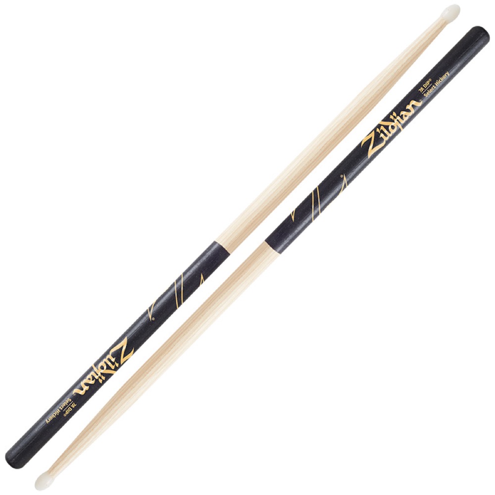 ZILDJIAN LAZLZ7AND Hickory Series 7A NYLON BLACK DIP ドラムスティック×3セット