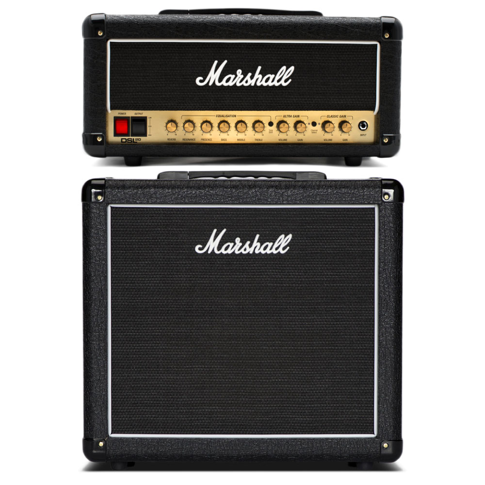 MARSHALL DSL20H ＆ MX112 ギターアンプ スタックセット