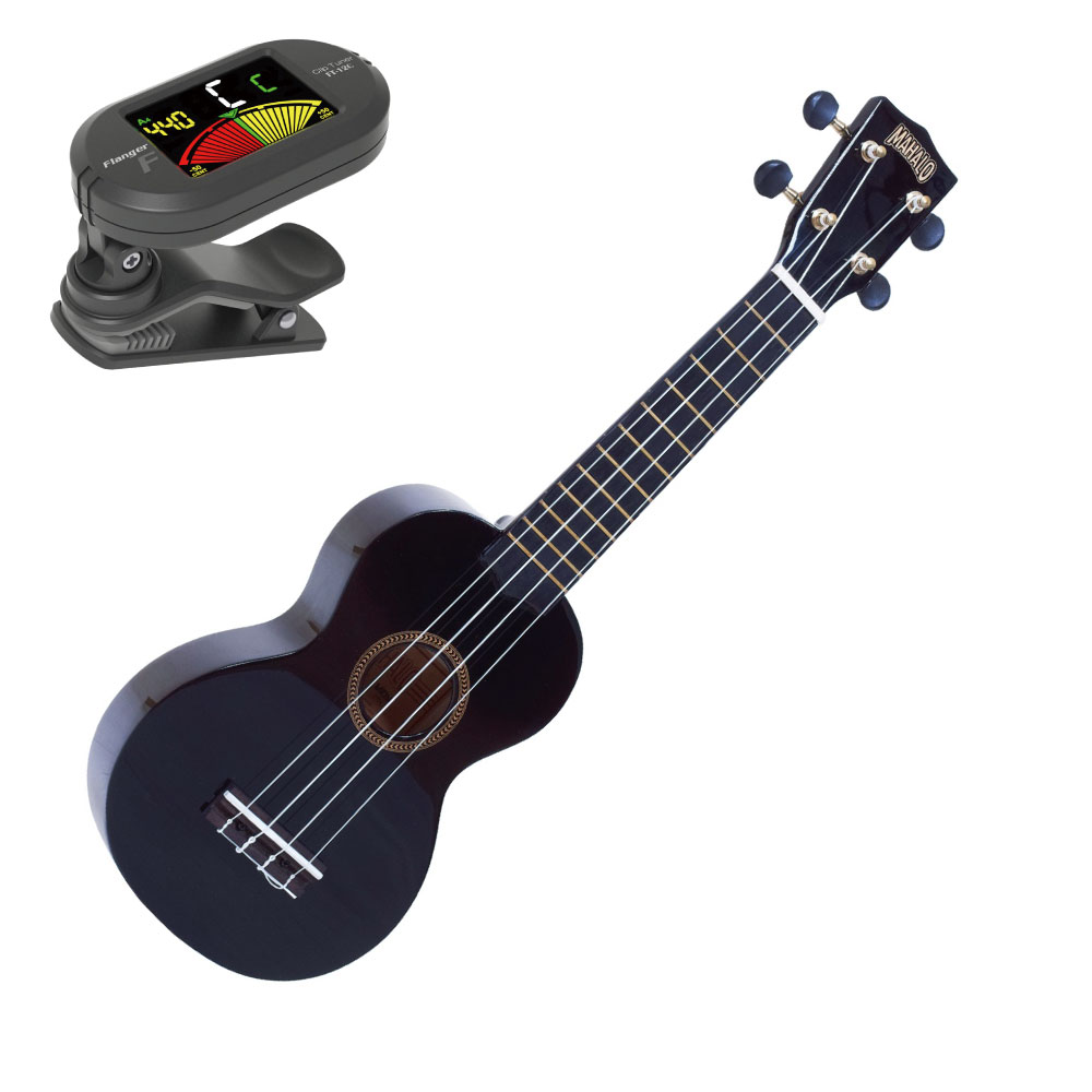 MAHALO UKULELE RAINBOW MR1 BK ウクレレ クリップチューナー付き