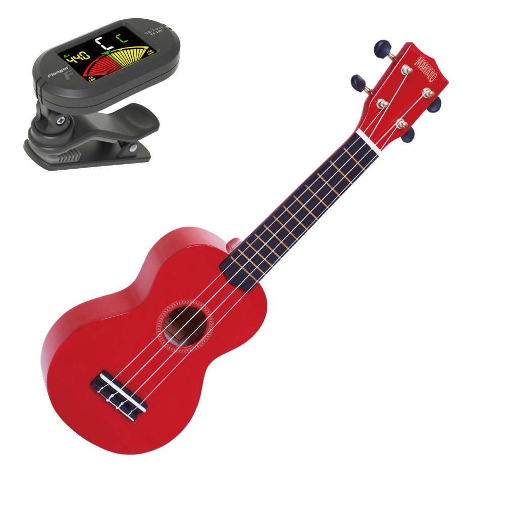 MAHALO UKULELE RAINBOW MR1 RD ウクレレ クリップチューナー付き