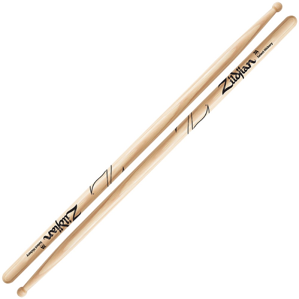 ZILDJIAN LAZLZ7A Hickory Series SUPER 7A WOOD NATURAL DRUMSTICK ドラムスティック×3セット