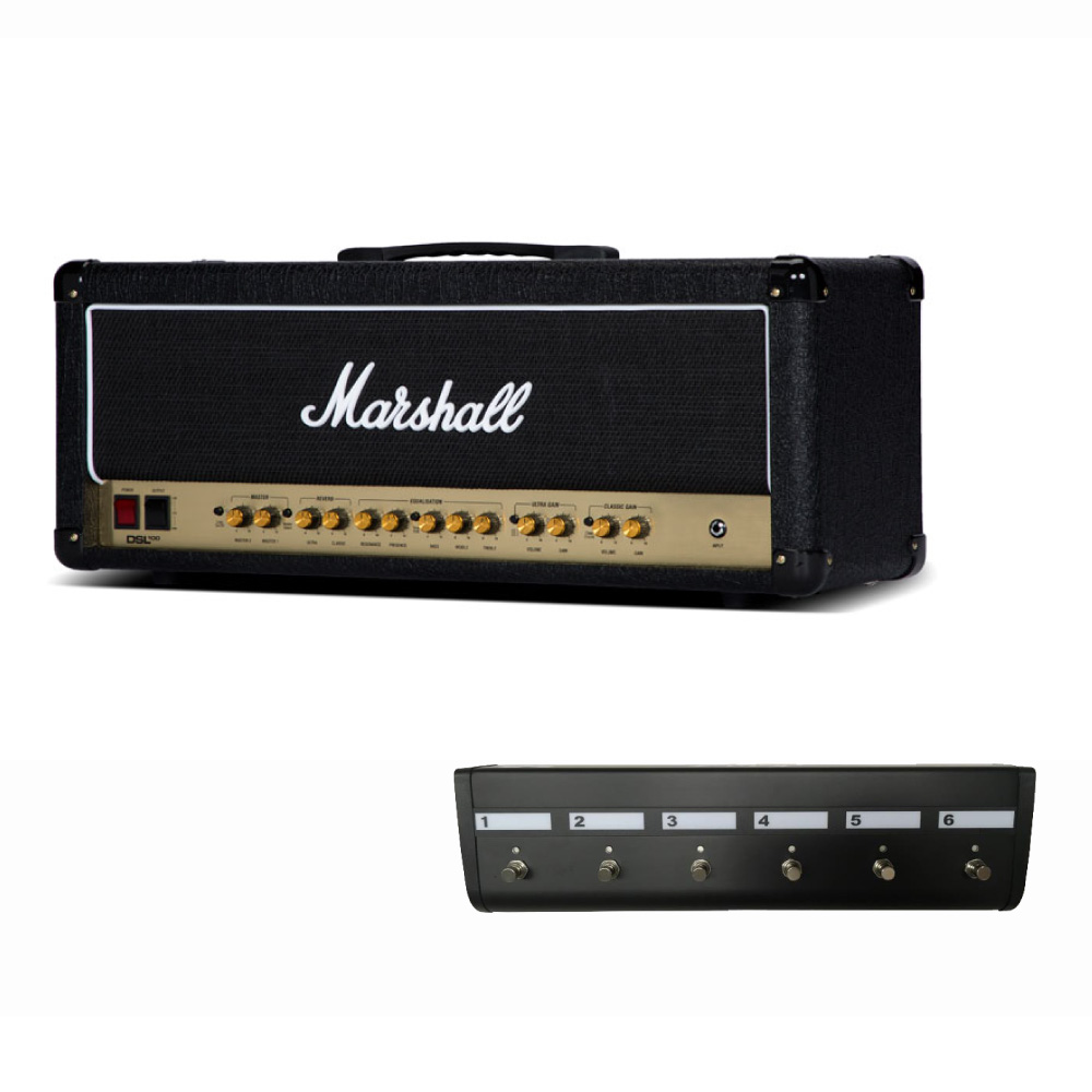 MARSHALL DSL100H ギターアンプ ヘッド & MARSHALL PEDL91016 専用フットコントローラー付きセット