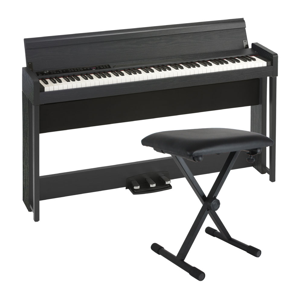 KORG C1 AIR WBK 電子ピアノ Dicon Audio SB-001 キーボードベンチセット