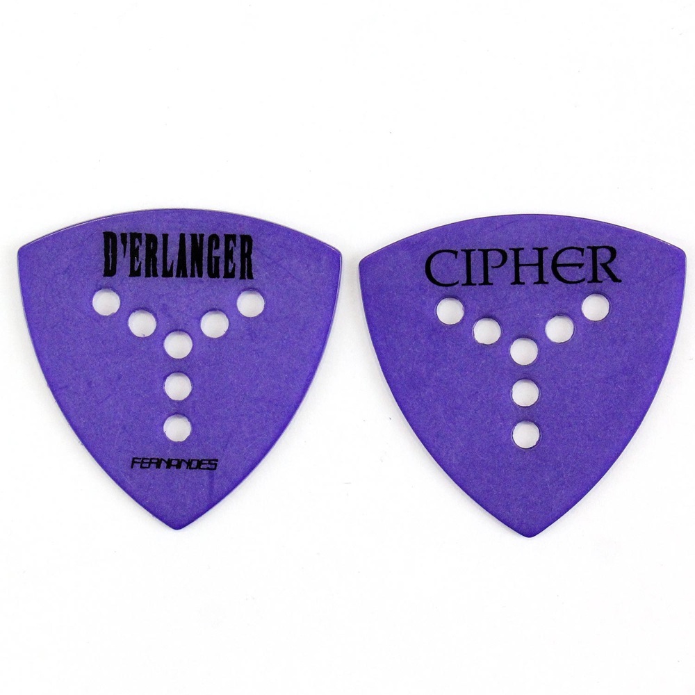 FERNANDES P-100 Purple D’ERLANGER CIPHER 1.0mm ギターピック×10枚