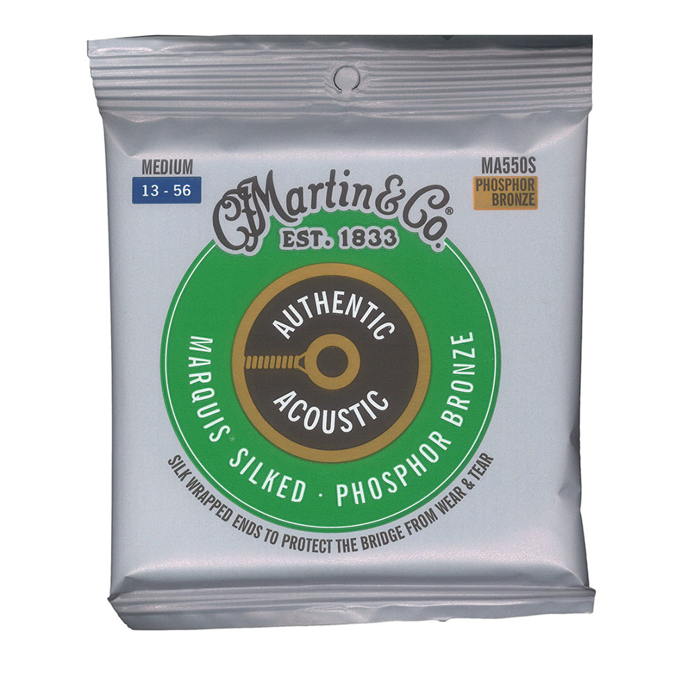 MARTIN MA550S Marquis Silked Phospher Bronze Medium アコースティックギター弦×3セット