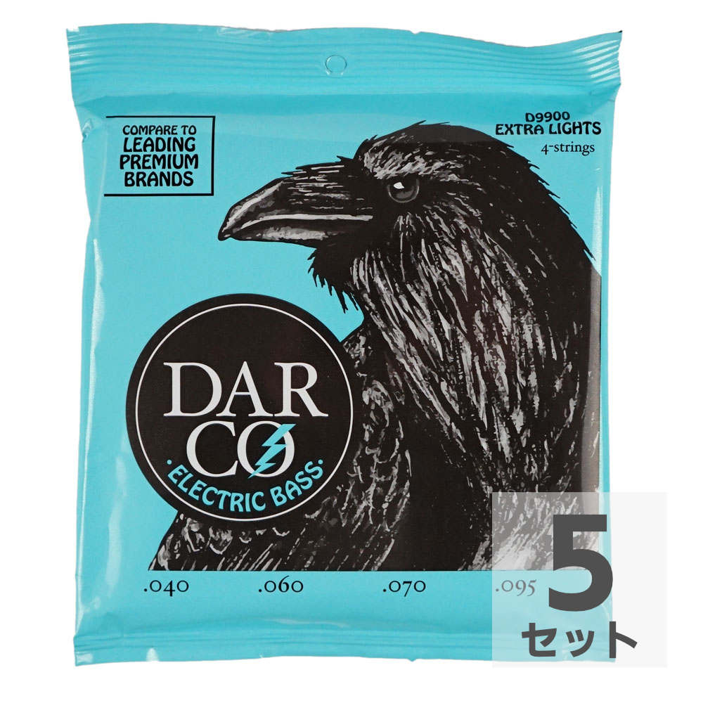 Darco D9900 Electric Bass Nickel Plate Extra Light エレキベース弦×5セット