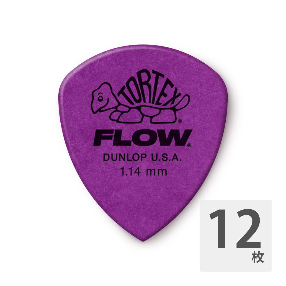 JIM DUNLOP 558B114 Tortex FLOW Standard 1.14mm ギターピック×12枚