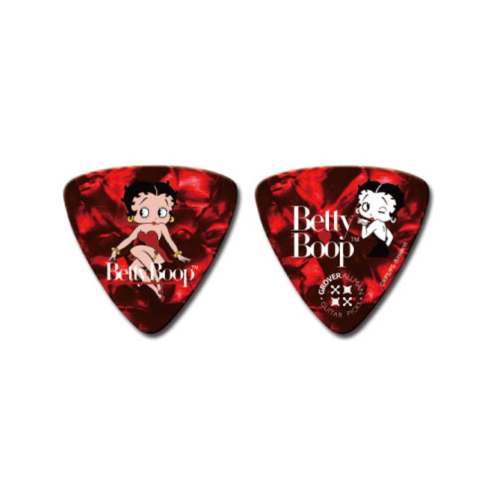 Grover Allman GA-BBR Betty Boop ピック Red ギターピック×10枚