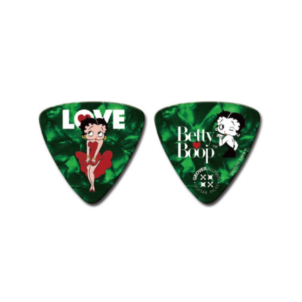Grover Allman GA-BBG Betty Boop ピック Green ギターピック×10枚