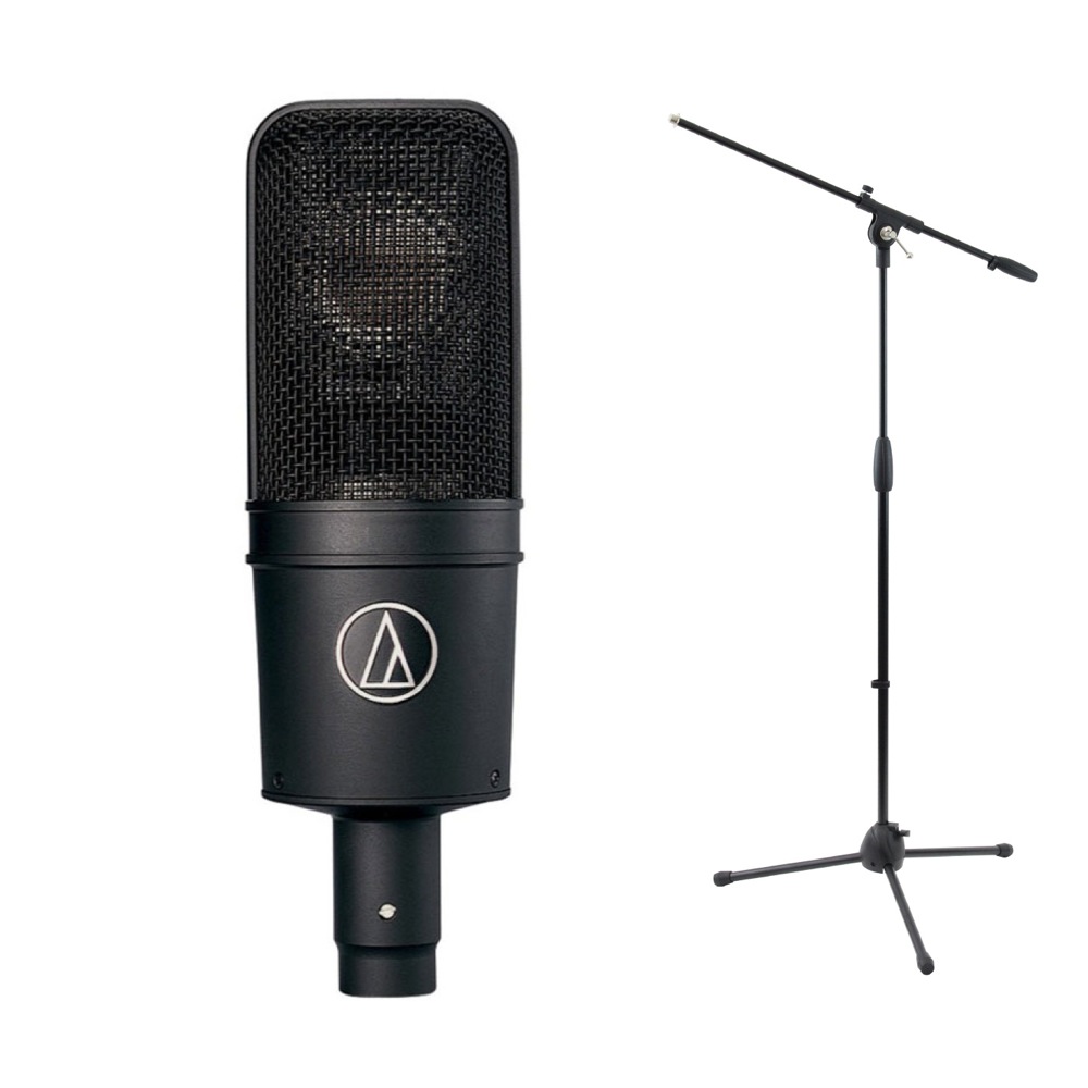 AUDIO-TECHNICA AT4040 コンデンサーマイク Dicon Audio MS-101 ブームマイクスタンド セット