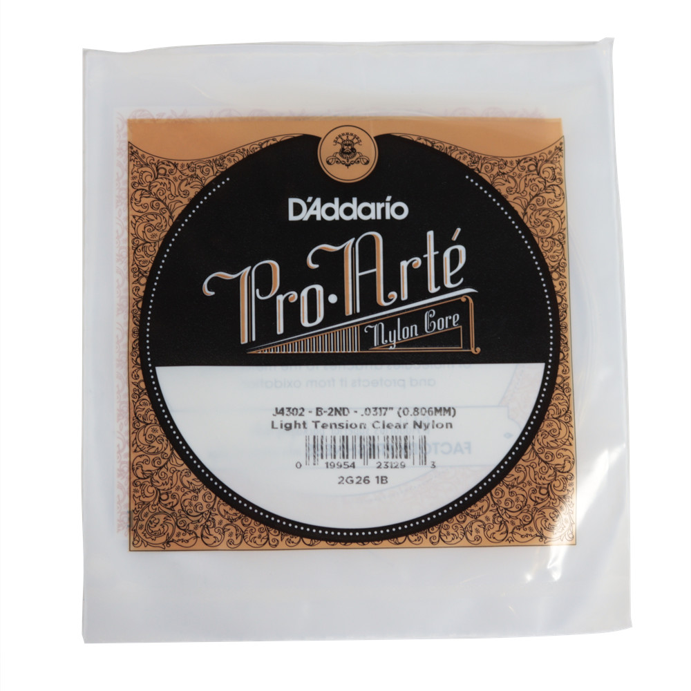 D’Addario Pro-Arte J4302 クラシックギター用 バラ弦 2弦×5本