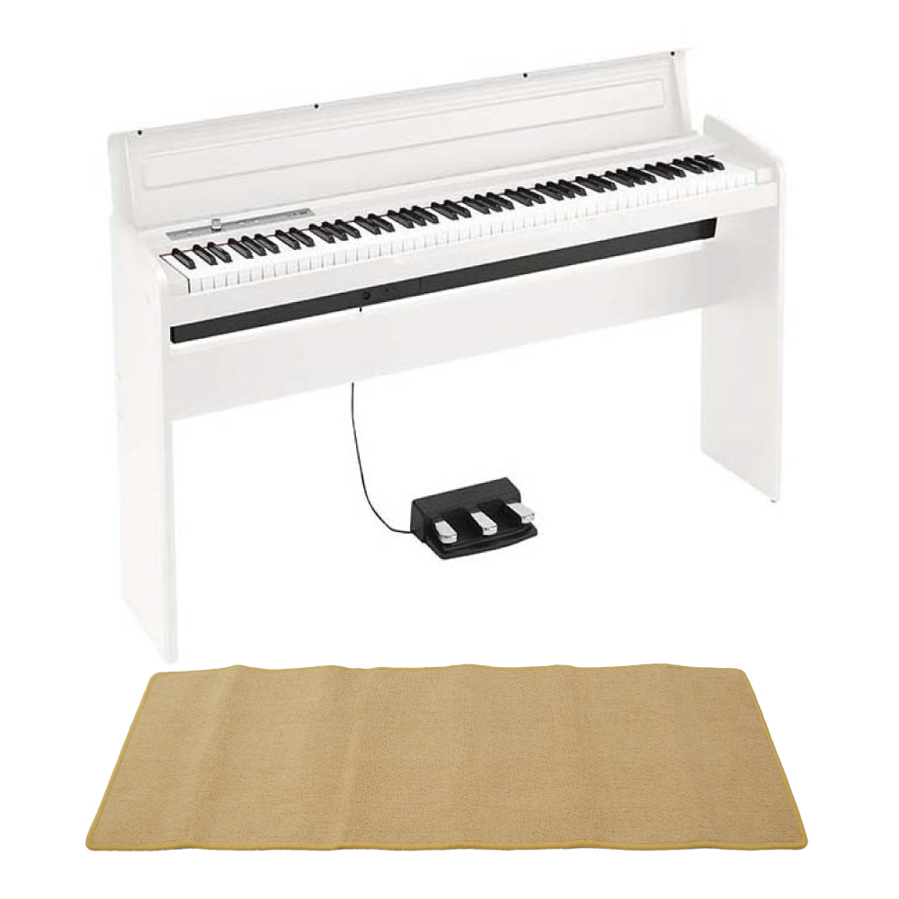 KORG LP-180 WH 電子ピアノ ピアノマット(クリーム)付きセット