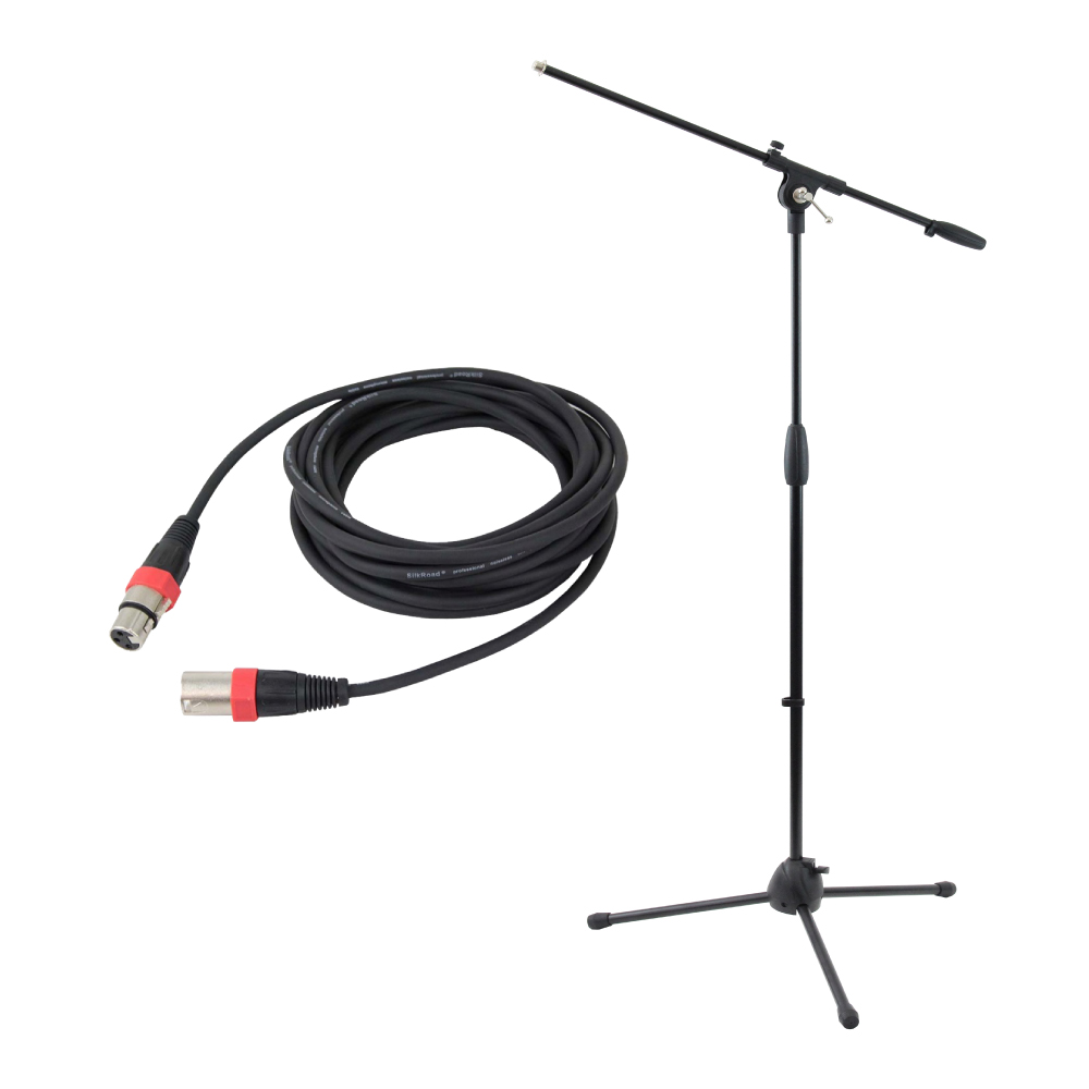 Dicon Audio MS-101 ブームマイクスタンド LM203-3 マイクケーブル XLRオス-メス 3メートル マイクアクセサリ 2点セット