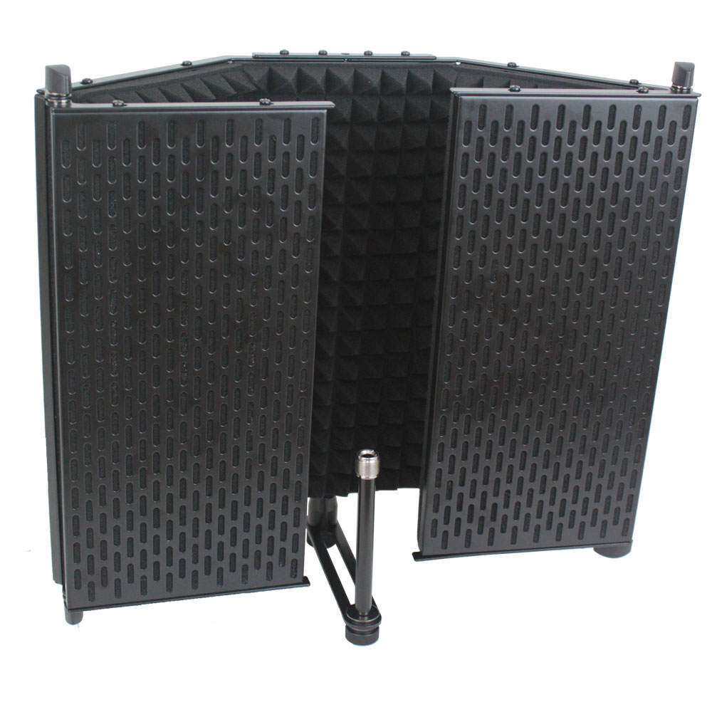 iSK RF-1 リフレクションフィルター Dicon Audio MS-101 ブームマイクスタンド 2点セット 閉口時画像