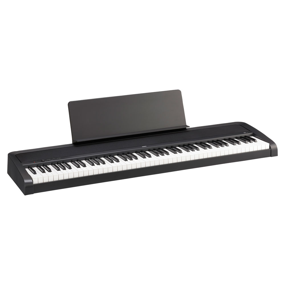 KORG B2 BK 電子ピアノ Dicon Audio 4本脚型 キーボードスタンド ベンチ SD GAZERヘッドホン ピアノマット(グレイ)付きセット B2本体