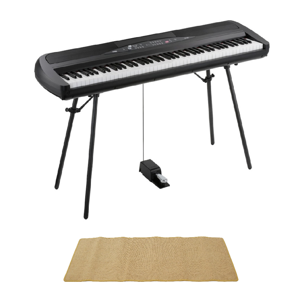 コルグ KORG SP-280 BK 電子ピアノ ピアノマット(クリーム)付きセット