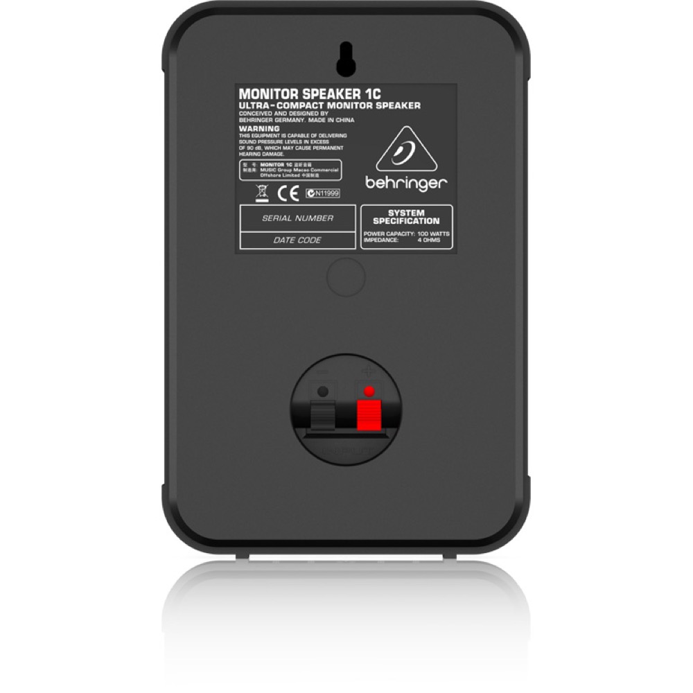 BEHRINGER 1C-BK モニタースピーカー 背面