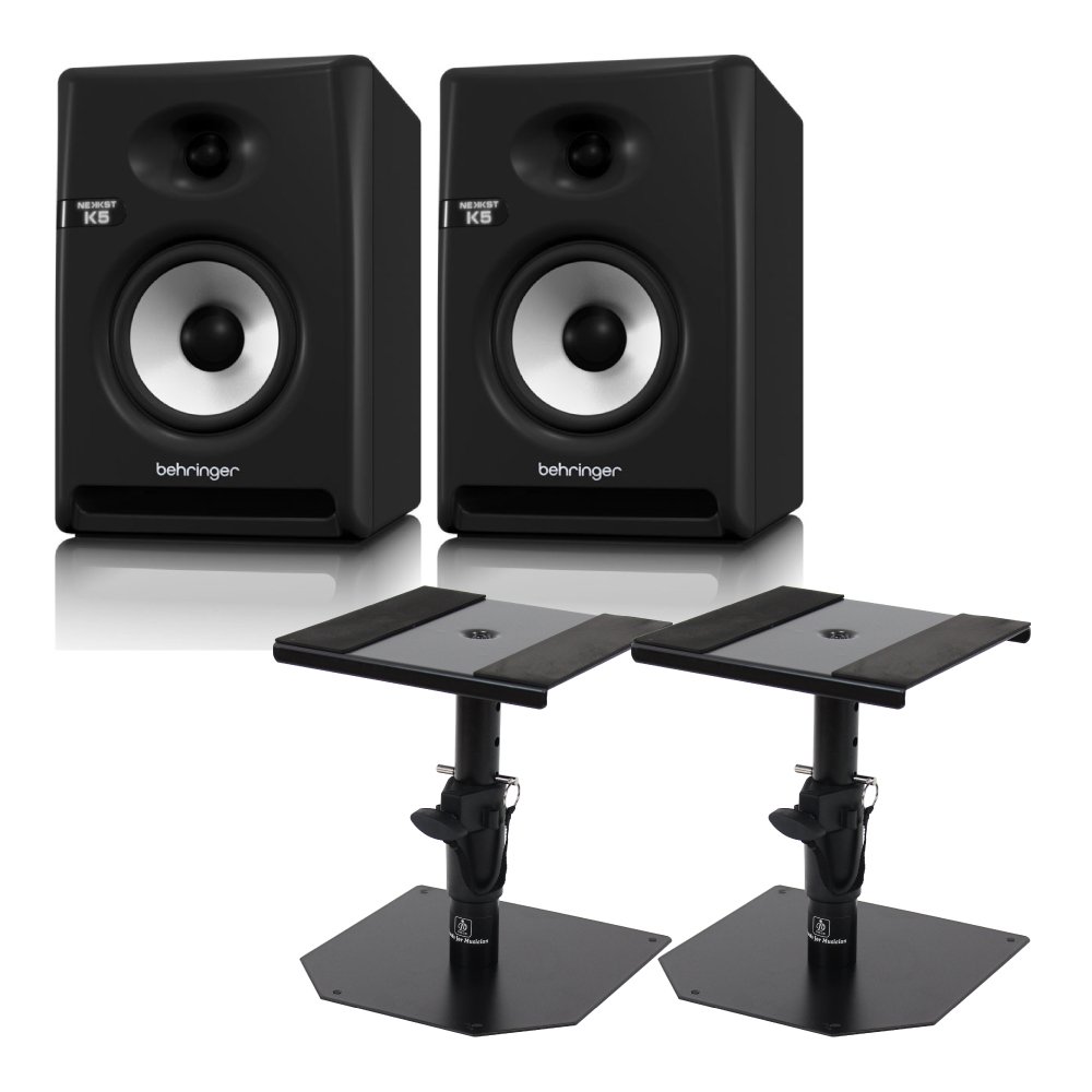 BEHRINGER K5 NEKKST パワードモニタースピーカー Dicon Audio SS-032R 卓上スタンド ペア セット
