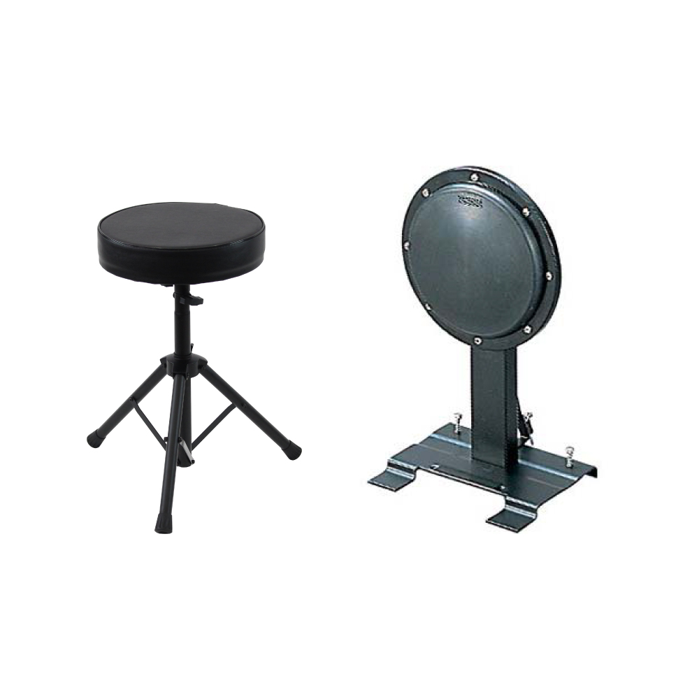 ヤマハ YAMAHA TS01B バスドラム練習用パッド Dicon Audio SB-005 ドラムスローン付きセット(ヤマハ バスドラムトレーニングパッド  椅子付きセット) 全国どこでも送料無料の楽器店