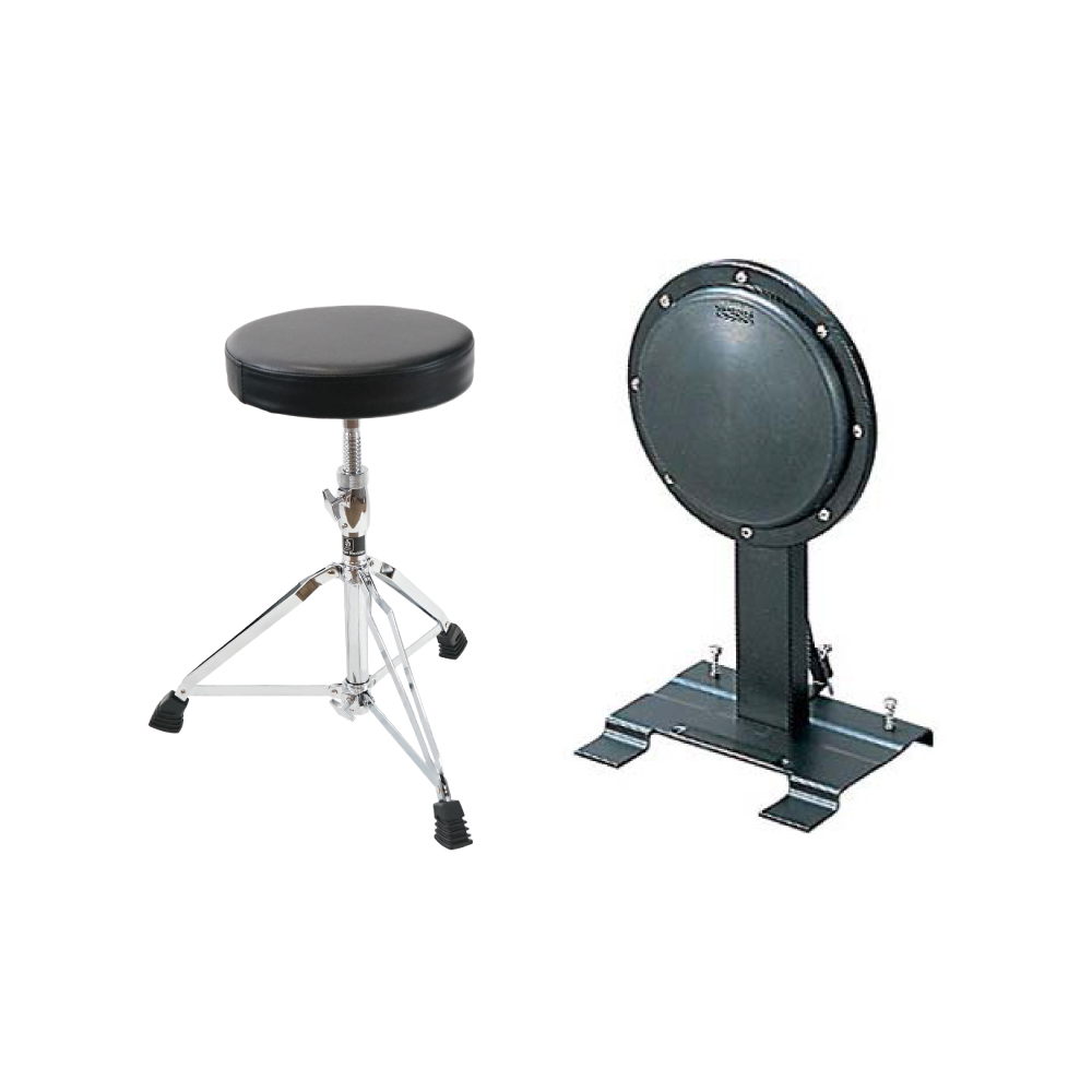 YAMAHA TS01B バスドラム練習用パッド Dicon Audio SB-009 ドラムスローン付きセット