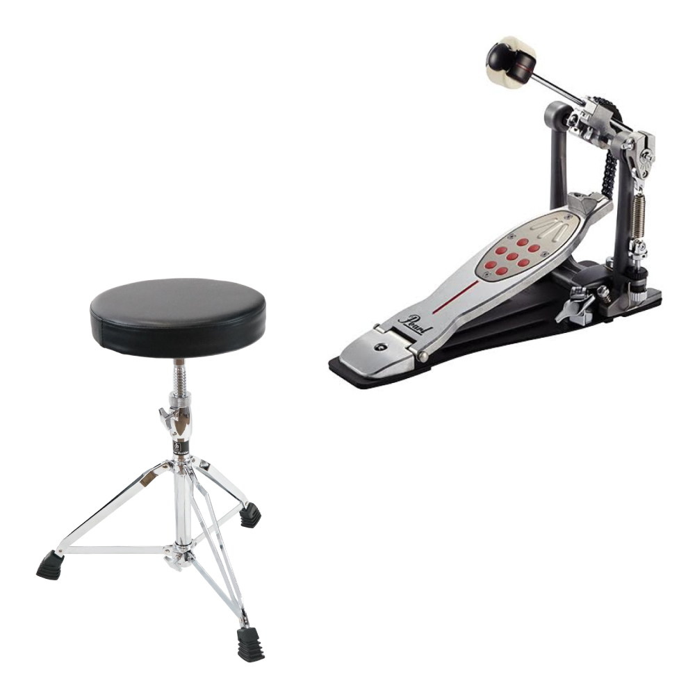 Pearl P-2050C ELIMINATOR REDLINE ドラムペダル Dicon Audio SB-009 ドラムスローン付きセット