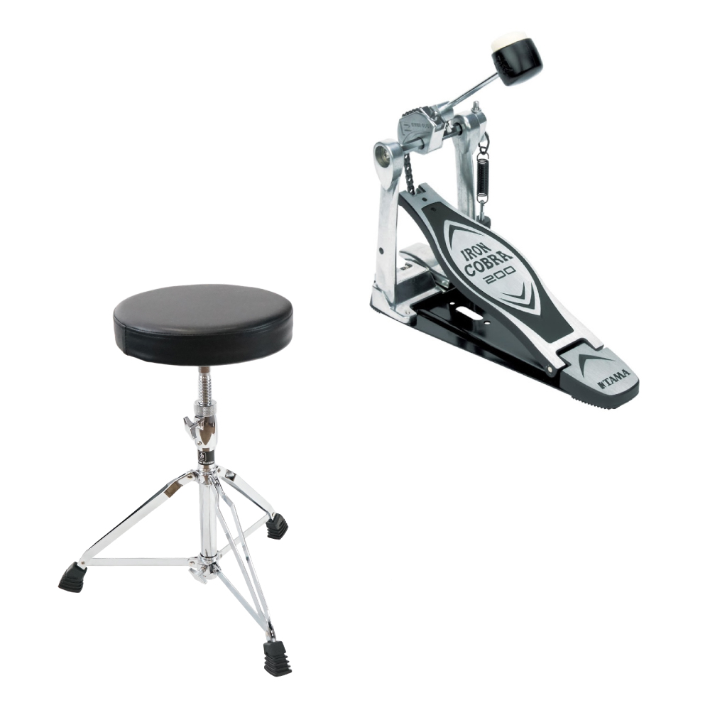 TAMA HP200P Single Pedal ドラムペダル Dicon Audio SB-009 ドラムスローン付きセット