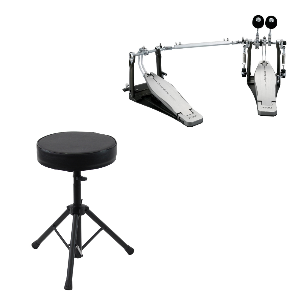 TAMA HPDS1TW Dyna-Sync Drum Pedal ドラムツインペダル Dicon Audio SB-005 ドラムスローン付きセット