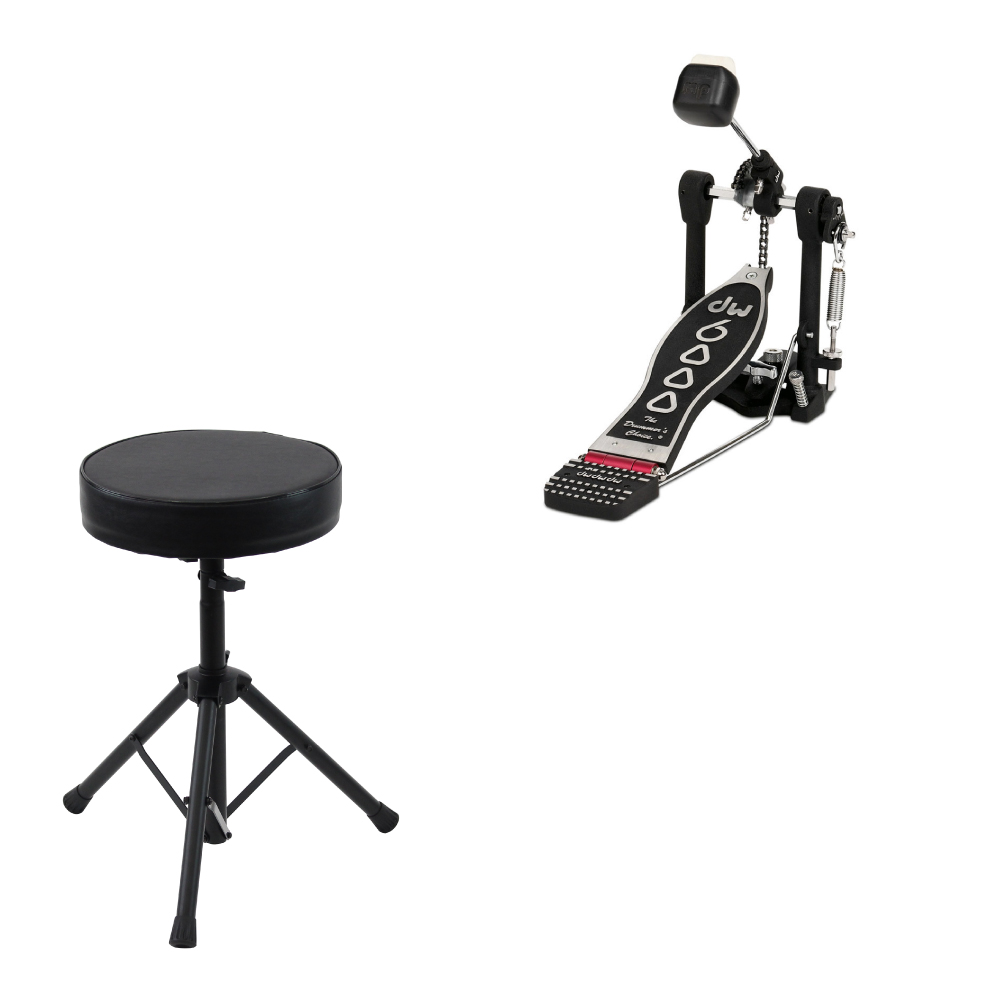 DW DW-6000AX ドラムペダル Dicon Audio SB-005 ドラムスローン付きセット