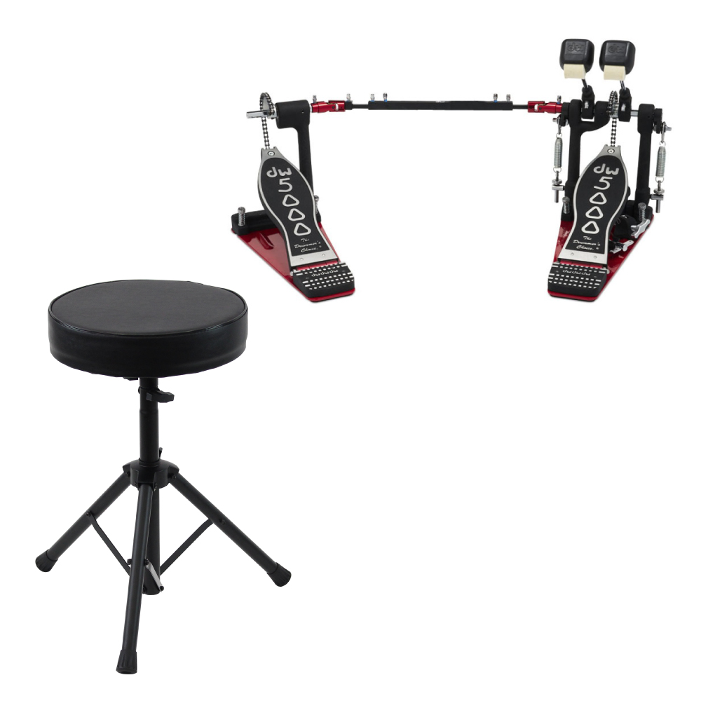 DW DW-5002AH4 ツインペダル Dicon Audio SB-005 ドラムスローン付きセット