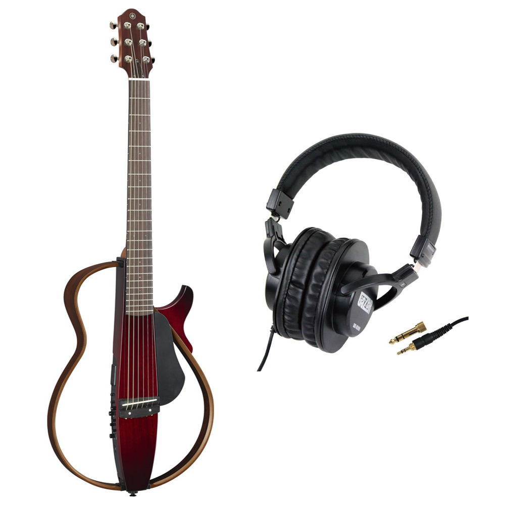 YAMAHA SLG200S CRB サイレントギター スチール弦モデル SD GAZER SDG-H5000 モニターヘッドホン付きセット