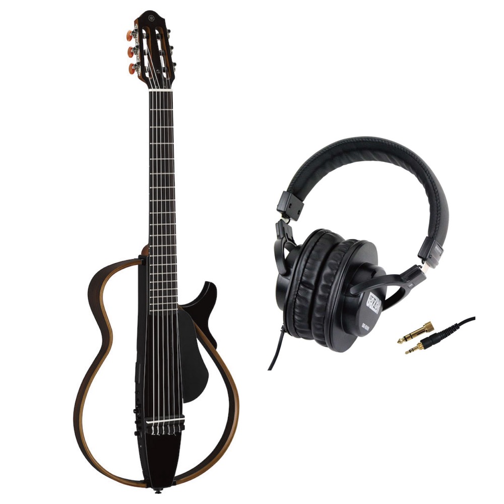 YAMAHA SLG200N TBL サイレントギター SD GAZER SDG-H5000 モニターヘッドホン付きセット