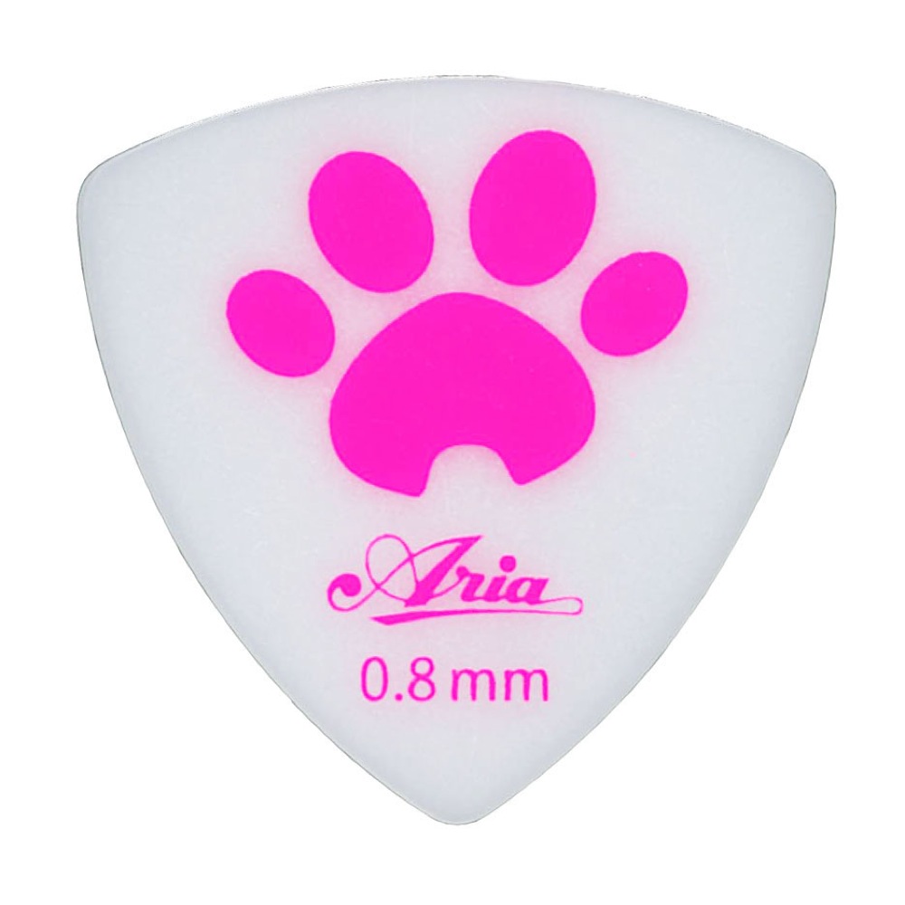 ARIA P-NK 080 WHPK 肉球 PICK 0.8mm ギターピック×10枚