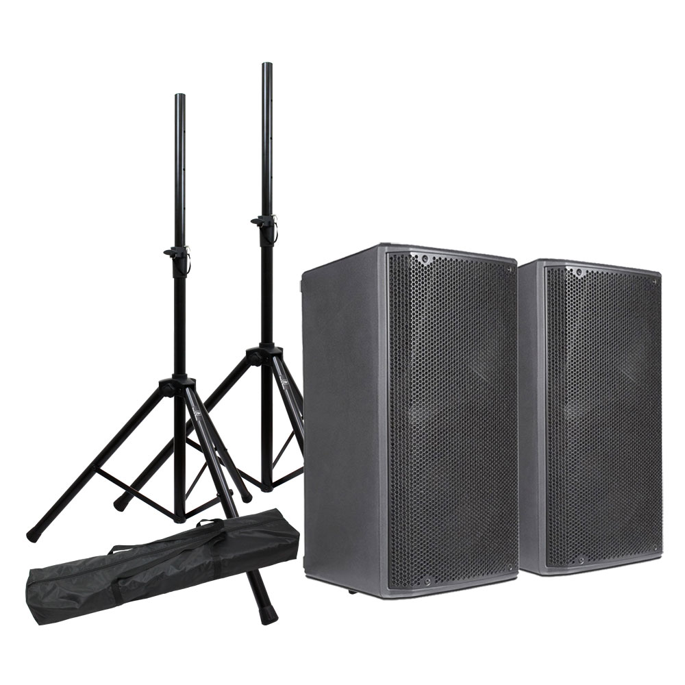 dBTechnologies OPERA 15 2-Way アクティブスピーカー 1ペア（2本1組） スピーカースタンド付き