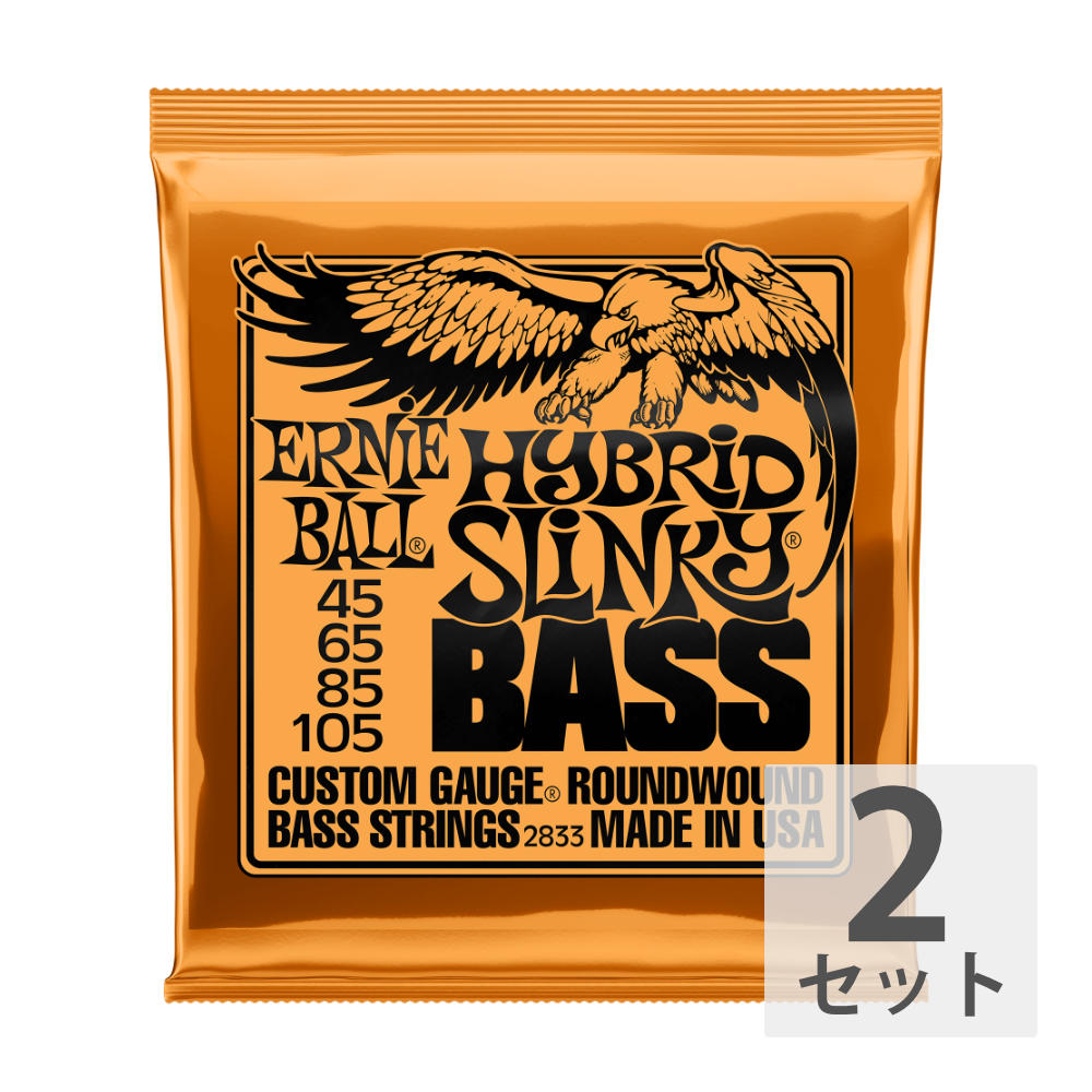 ERNIE BALL 2833/HYBRID SLINKY BASS×2SET ベース弦