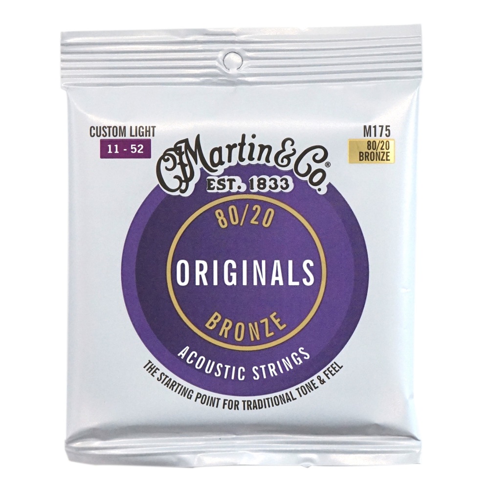 MARTIN M175 Custom Light 11-52 アコースティックギター弦×3セット