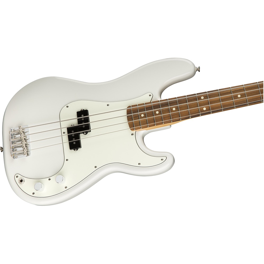 Fender Player Precision Bass PF Polar White エレキベース VOXアンプ付き 入門10点セット ボディトップ画像