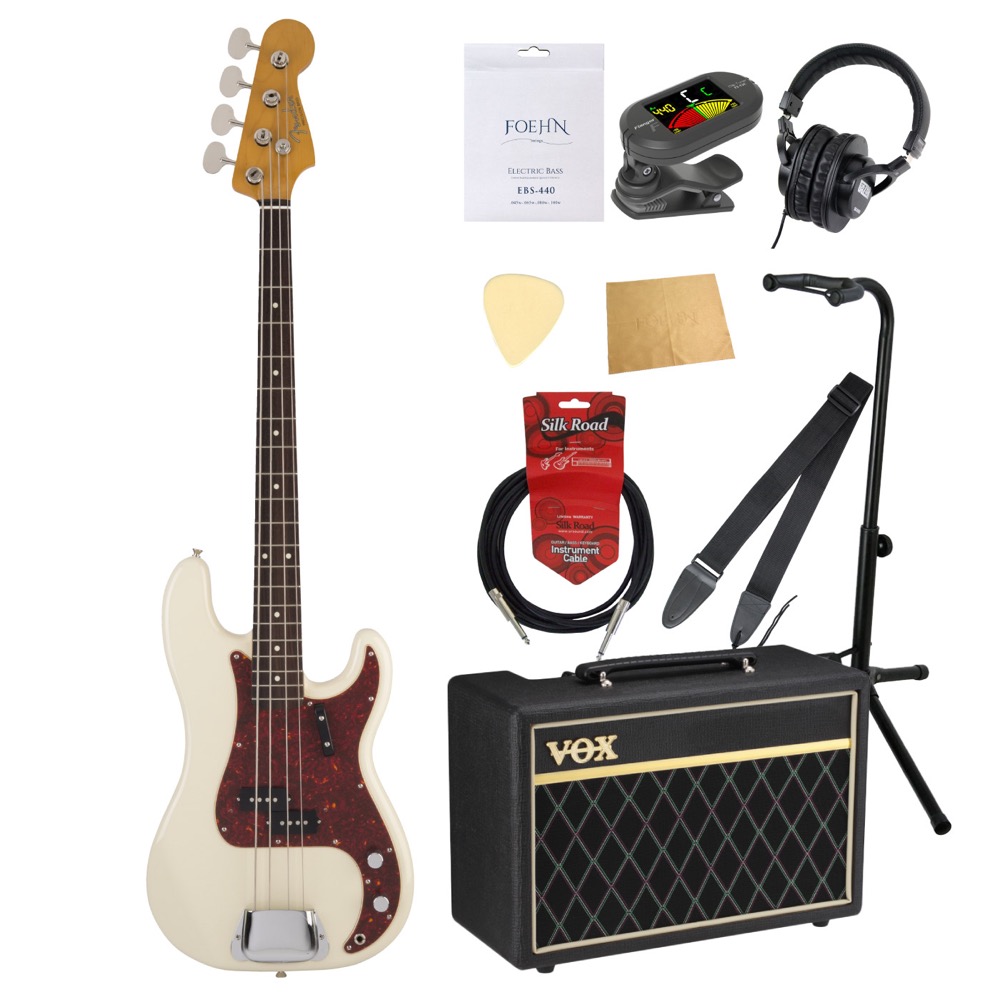 Fender Hama Okamoto Precision Bass Rosewood Fingerboard Olympic White エレキベース VOXアンプ付き10点セット