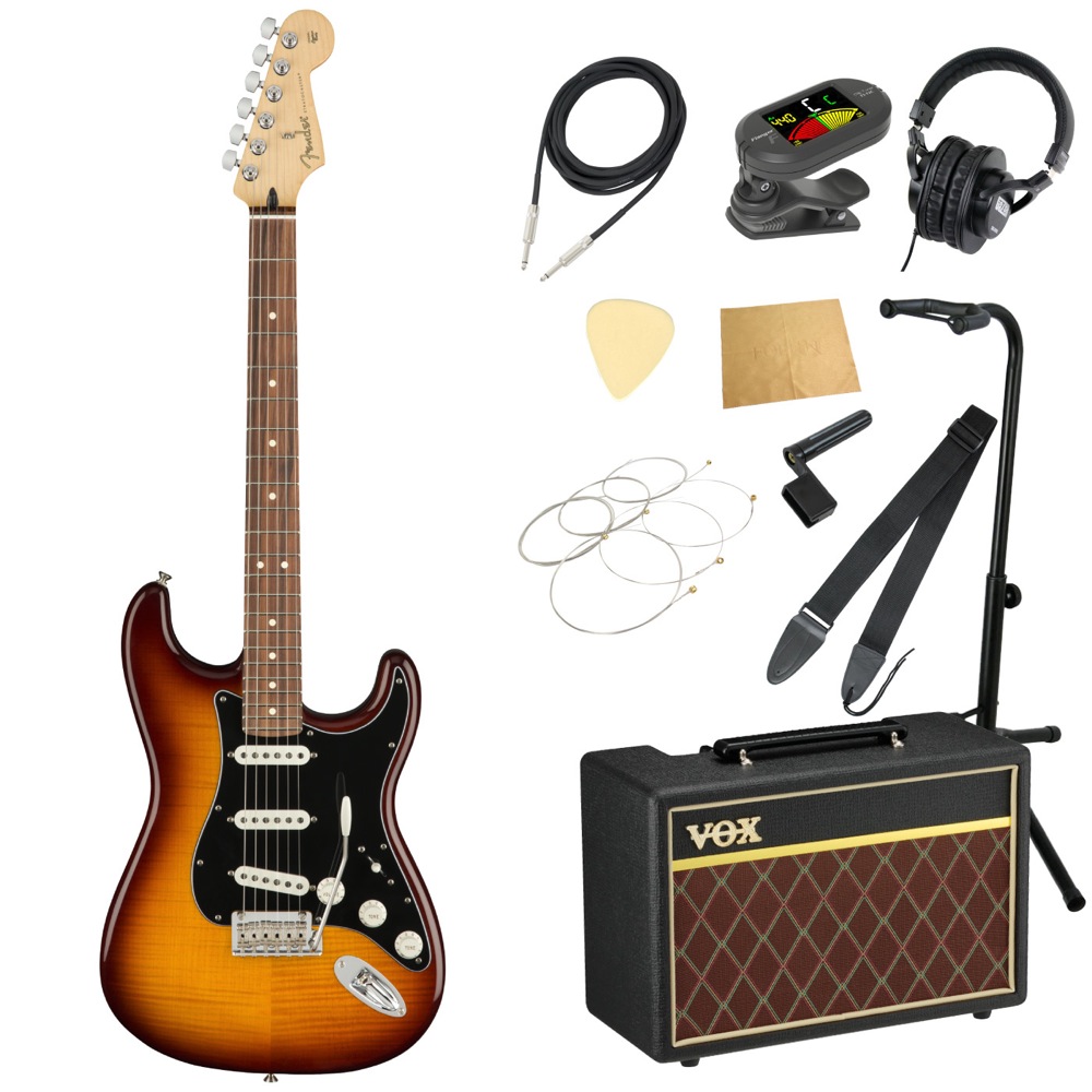 Fender Player Stratocaster Plus Top PF Tobacco Burst エレキギター VOXアンプ付き 入門11点セット