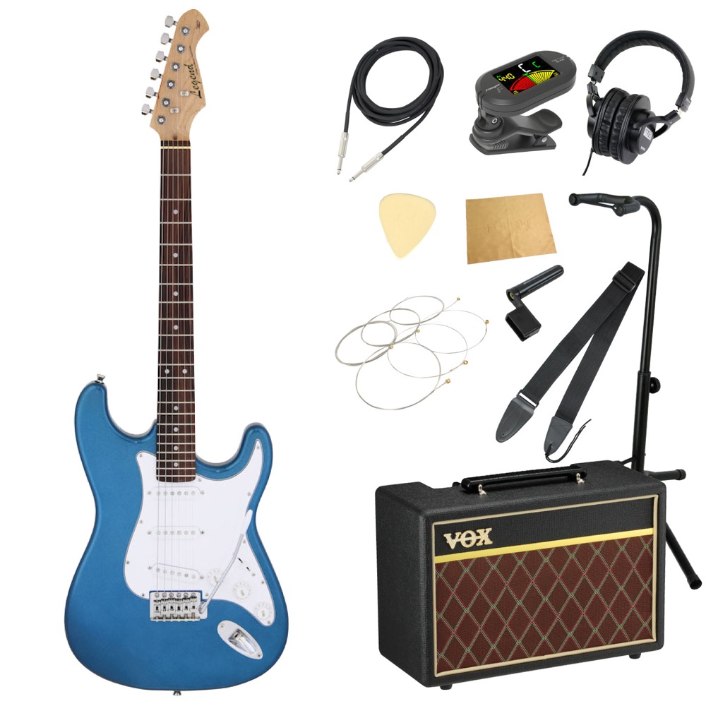 LEGEND LST-Z MBL エレキギター VOXアンプ付き 入門11点セット