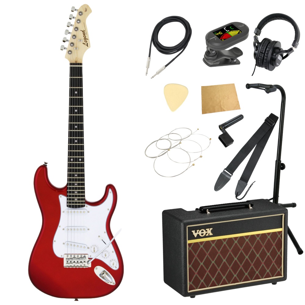 LEGEND LST-MINI CA ミニエレキギター VOXアンプ付き 入門11点セット