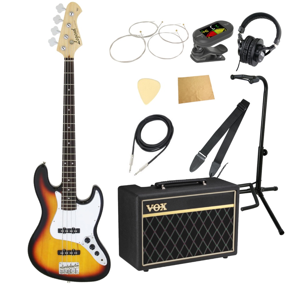 LEGEND LJB-Z 3TS エレキベース VOXアンプ付き 入門10点セット