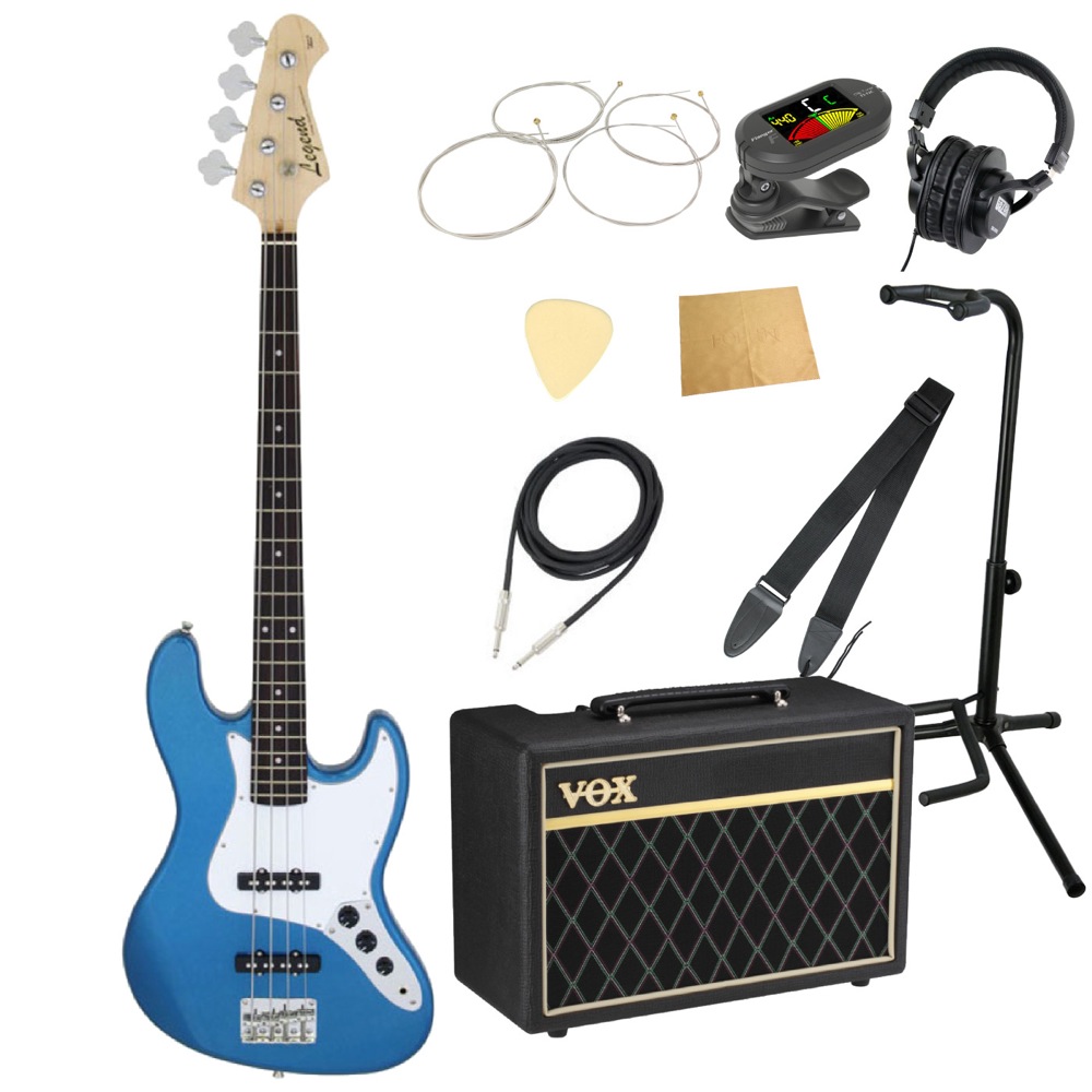 LEGEND LJB-Z MBL エレキベース VOXアンプ付き 入門10点セット