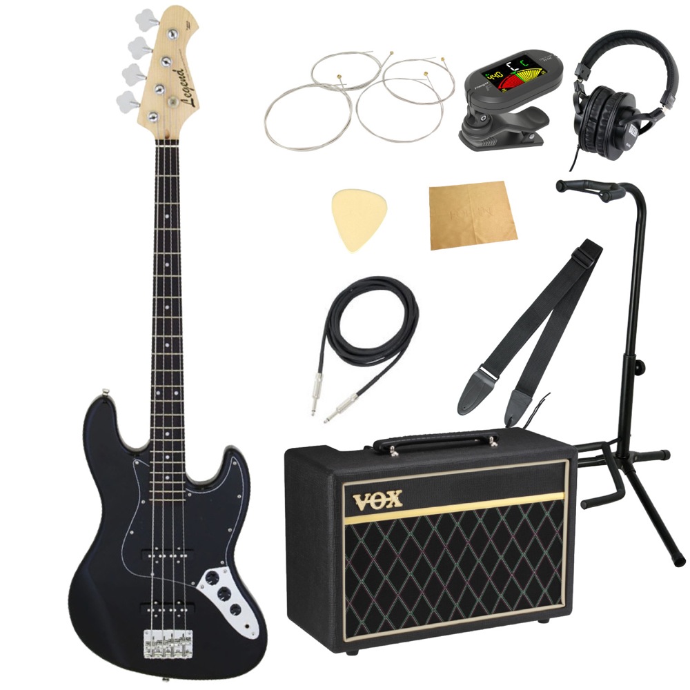 LEGEND LJB-Z B BK エレキベース VOXアンプ付き 入門10点セット
