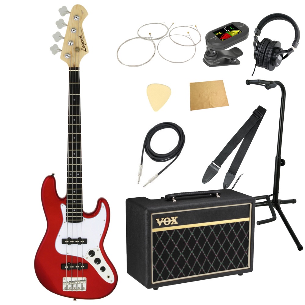 LEGEND LJB-MINI CA ミニエレキベース VOXアンプ付き 入門10点セット