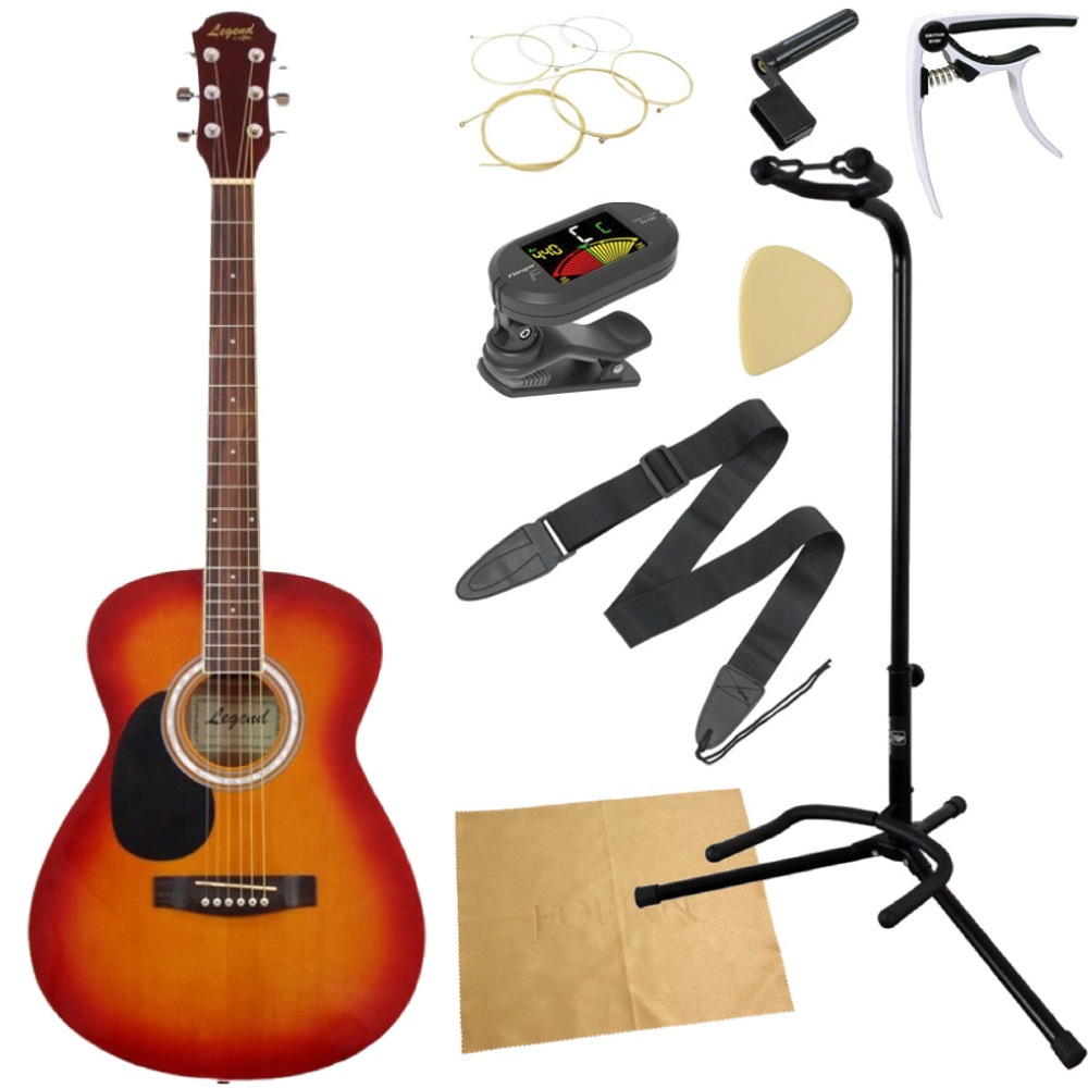 LEGEND FG-15 LH CS 左利き用アコースティックギター 入門9点セット