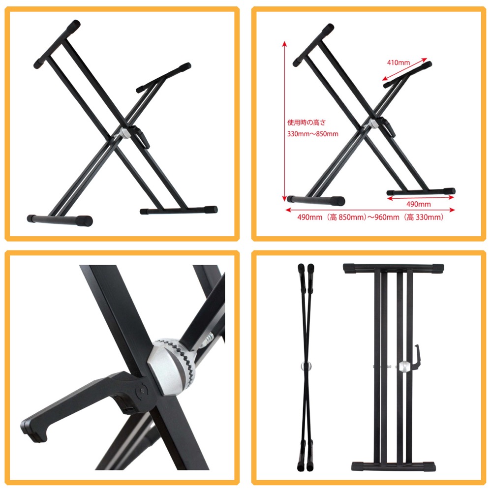 ROLAND FP-30X-WH Digital Piano ホワイト 電子ピアノ キーボードスタンド 2点セット [鍵盤 Aset] ディコン キーボードスタンド画像