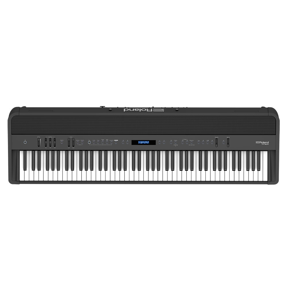 ROLAND FP-90X-BK Digital Piano ブラック デジタルピアノ 純正スタンド付き ローランド 正面画像